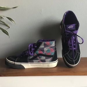 VANS High Tops - Purple/Black